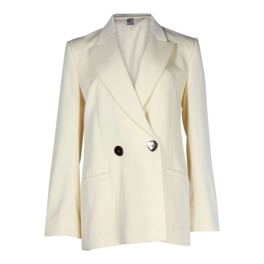 Petar Petrov Jeffrey Double-Breasted Blazer In Yellow Wool